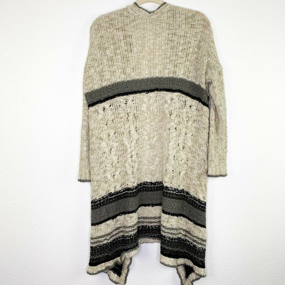 Ecoté Anthropologie Knit Open Front Long Cardigan - Picture 2 of 9